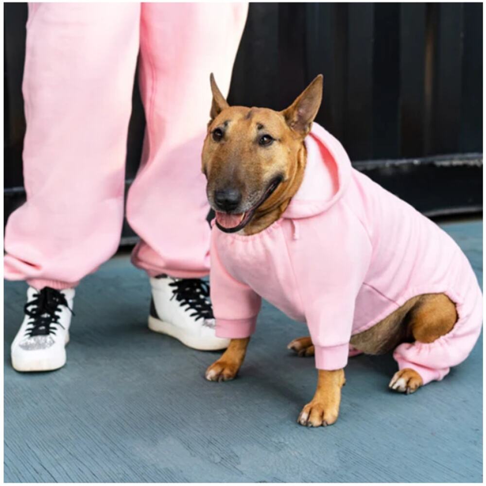 Canada Pooch Pink Soft Side Sweatsuit For Dog Size 28 - Picture 7 of 7